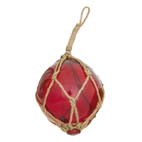 BOULE VERRE Ø:12.5CM - Rouge