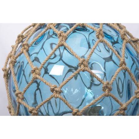 Lampe plafonnier - Boule en verre Bleue