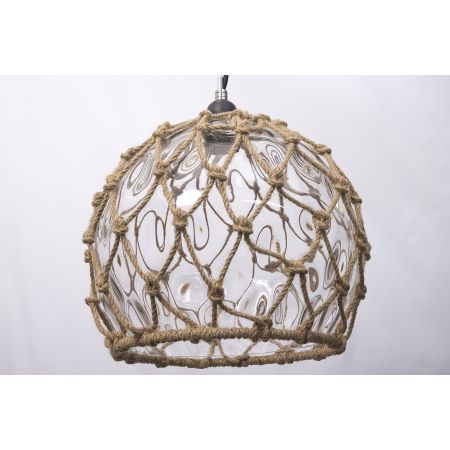 Lampe plafonnier - Boule en verre transparente