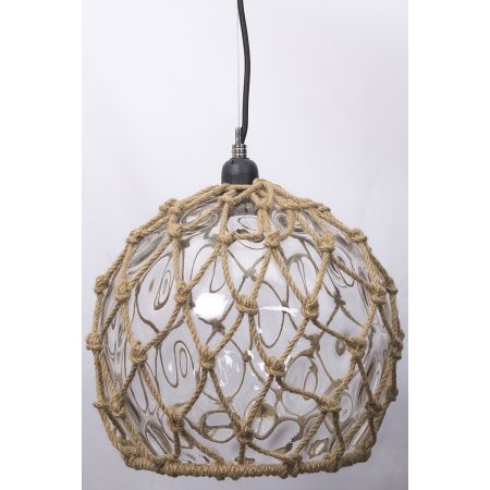 Lampe plafonnier - Boule en verre transparente