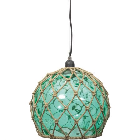 Lampe plafonnier - Boule en verre Verte