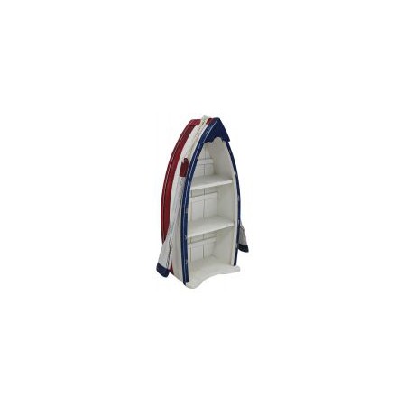 Etagère bateau  bois  peint 3 casiers - Marineshop