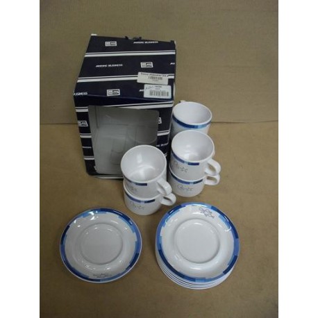 Marineshop - Lot de 6 tasses mélamine Neptune