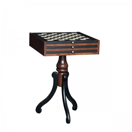 Table d'appoint avec plateaux de jeux - Jeu d'échecs - Marineshop.fr