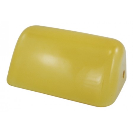 Lampe banquier opaline de remplacement jaune - Marineshop